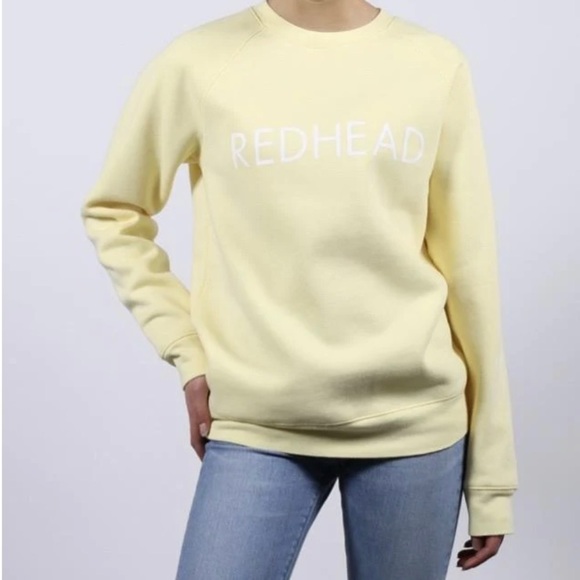 BRUNETTE The Label Crewneck Sweatshirt, “Redhead” Size M/L - Picture 1 of 6